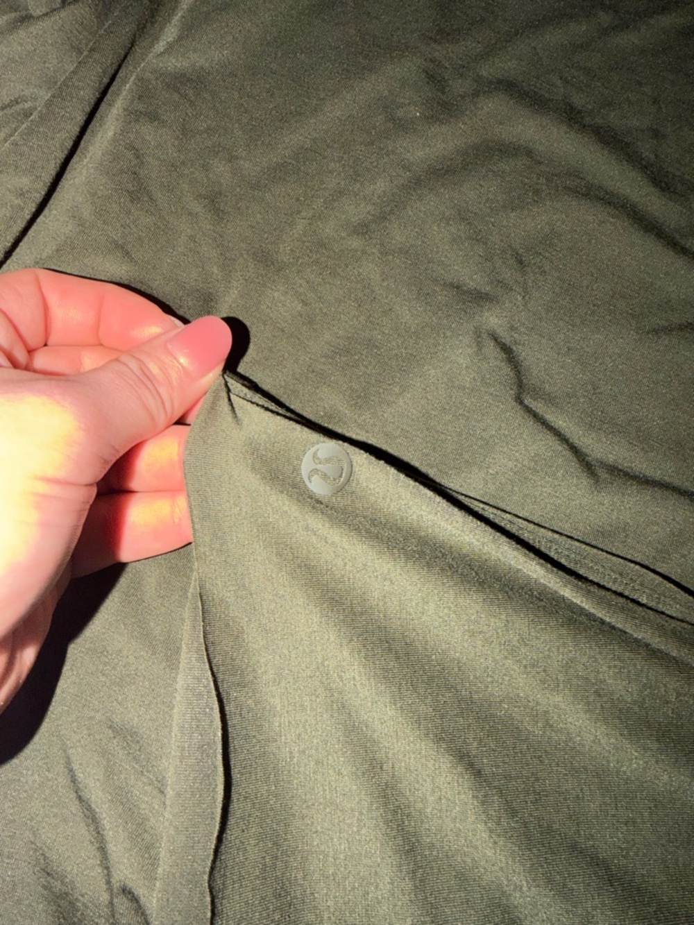 lululemon athletica Olive Green Long Sleeve Tee - Picture 2 of 2
